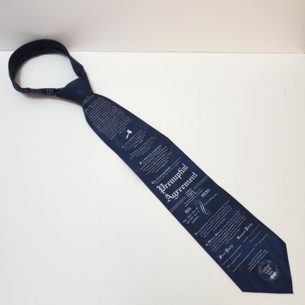 Prenuptial - Legalize / Lawyer themed Silk Tie